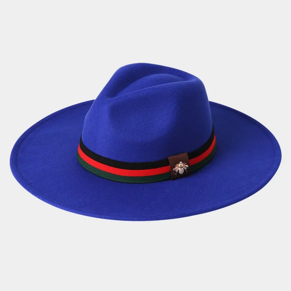 Panama Style Bumble Bee Fedora/Dressy Fedora Hat - Picture 3 of 5
